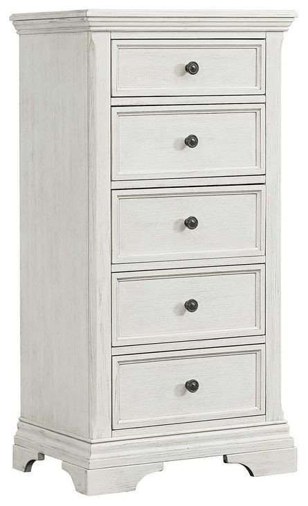 Olivia Brushed White Youth Panel Bedroom Set