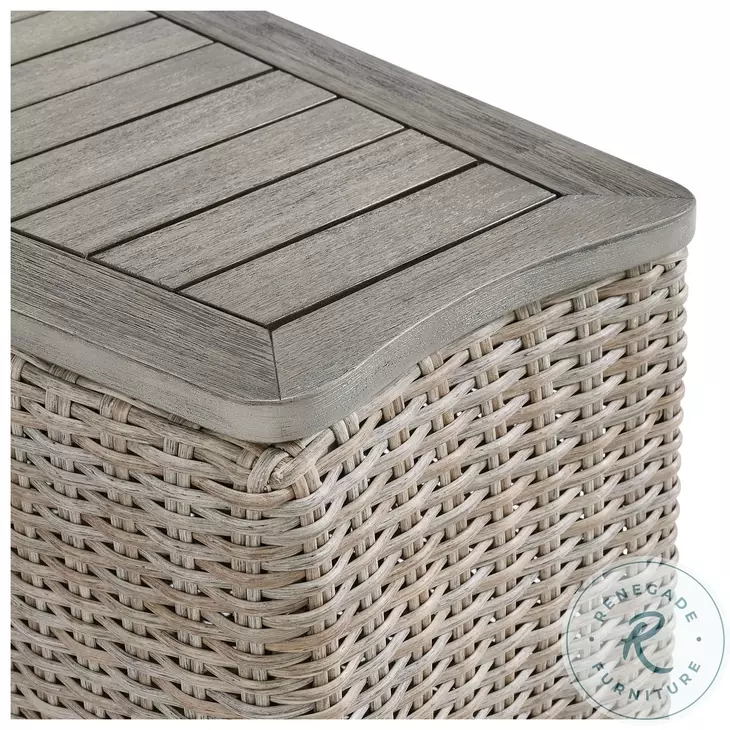 Camal Tan Outdoor Round Occasional Table Set