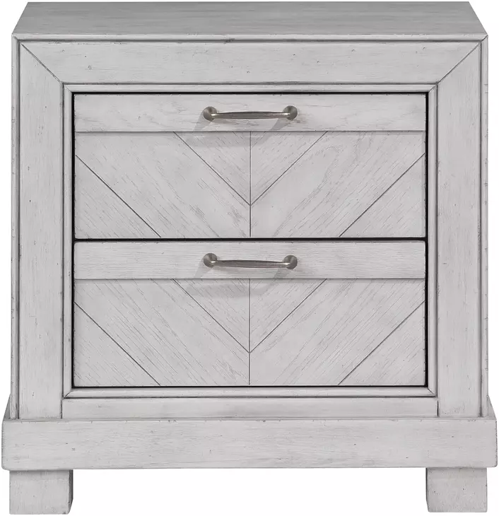Montana Gray 2 Drawers Nightstand