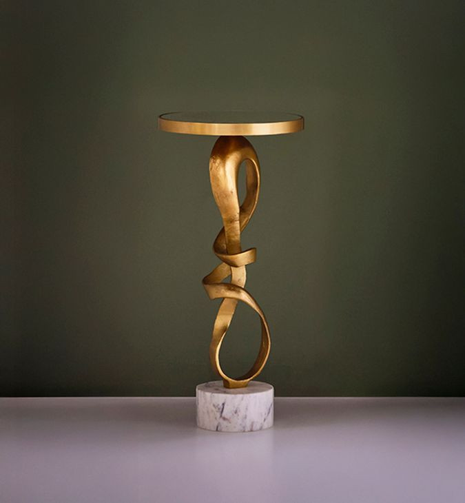 Worlds Away Olympia Side Table - Thumbnail 2