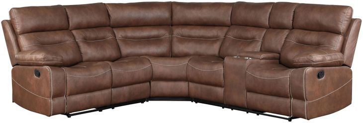 Rudger Brown 3 Piece Manual Reclining Sectional