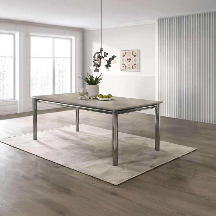 Lennox Gray 78" Rectangular Dining Table