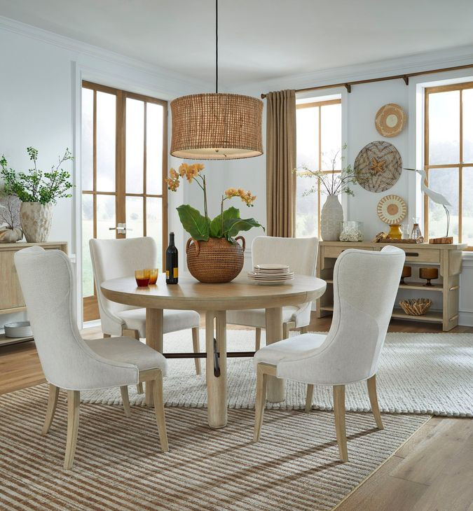 Sunset Cove Sanibel Brown 74" Extendable Oval Dining Table