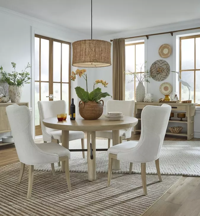 Sunset Cove Sanibel Brown 74" Extendable Oval Dining Table