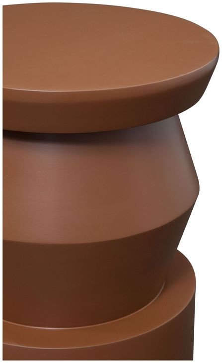 Allen Brown 14" Round Side Table