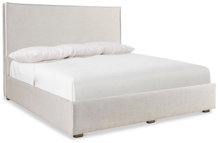 Highland Park Morel and Beige King Upholstered Storage Panel Sawyer Bed