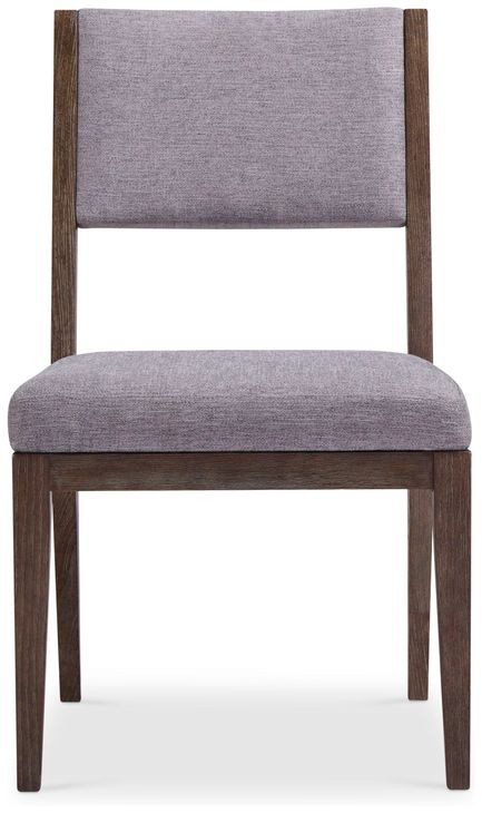 Linea Grey And Cerused Charcoal Side Chair Set of 2