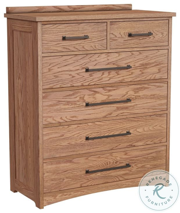Oak Park Taupe 6 Drawer Chest
