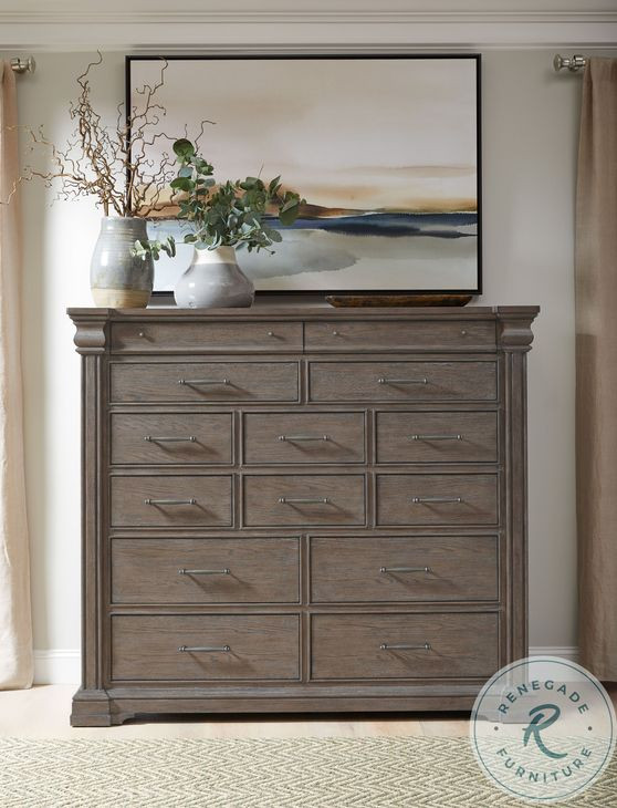 Madison Ridge Natural Bark 14 Drawer Master Chest