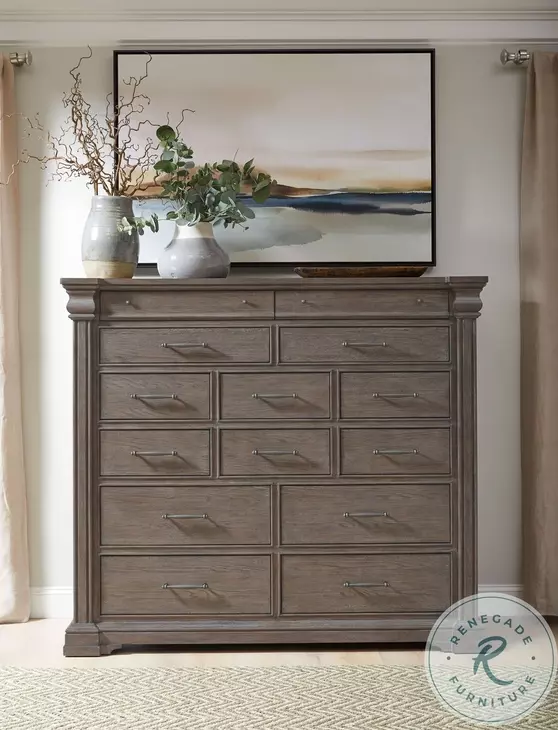 Madison Ridge Natural Bark 14 Drawer Master Chest