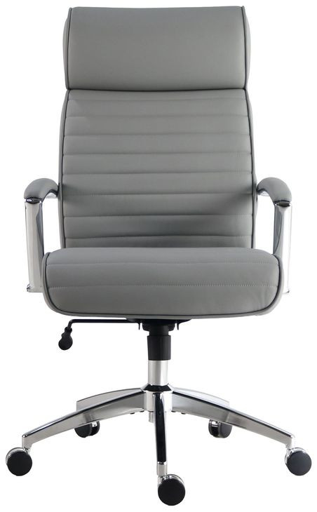 DC 602 SFGR Softy Gray Upholstered Tall Desk Chair
