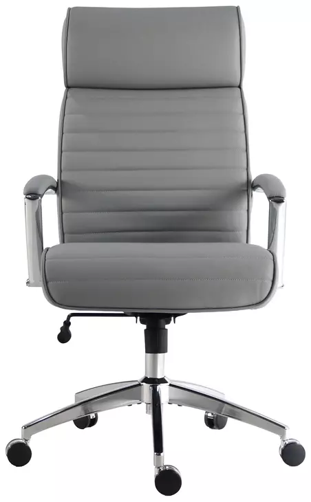 DC 602 SFGR Softy Gray Upholstered Tall Desk Chair From Parker