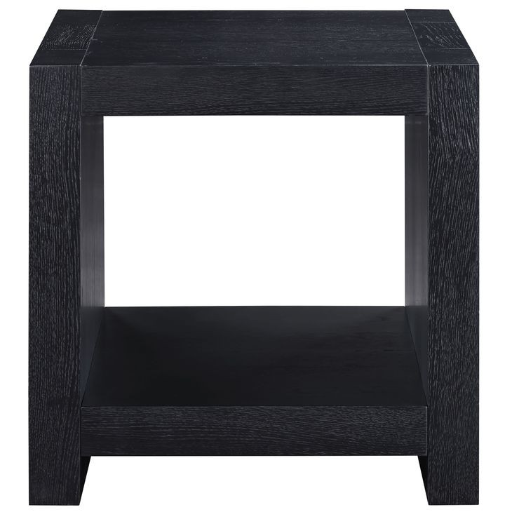 Aubrey Black Square End Table