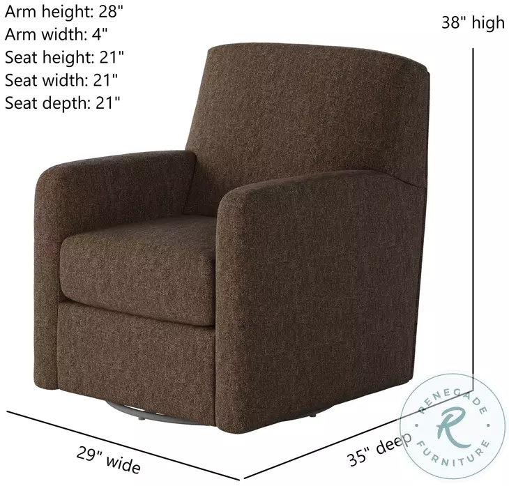 Flash Dance Athens Truffle Swivel Glider