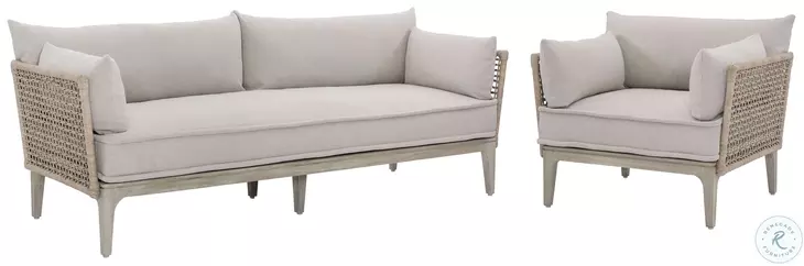 Catalonia Beige Performance Fabric Outdoor Conversation Set