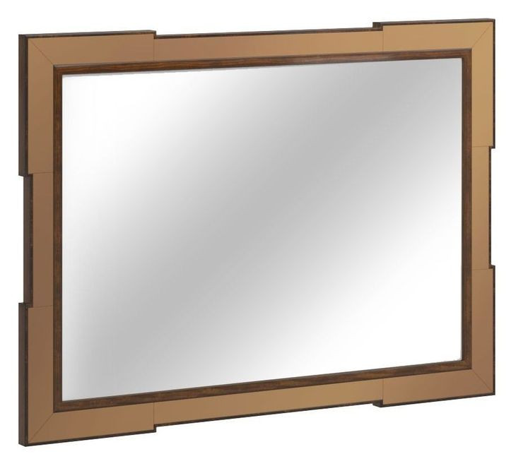 Eave Brown Rectangular Wall Mirror