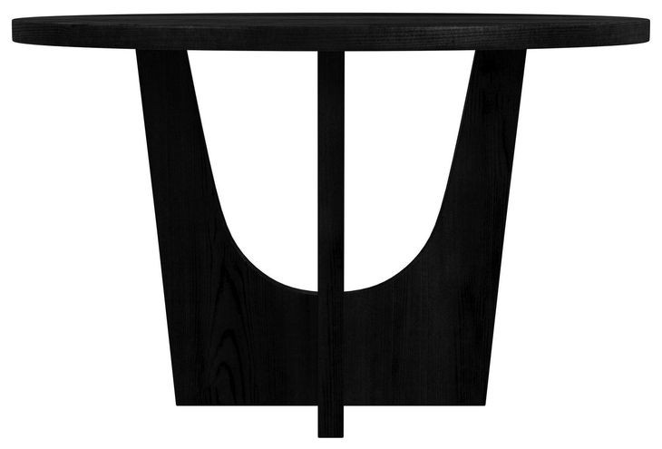 Salem Black 52" Round Counter Height Table