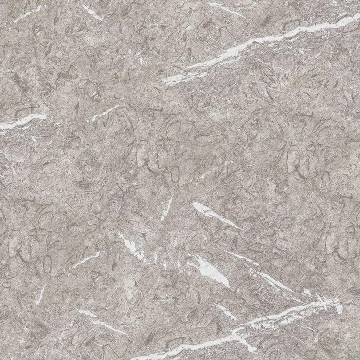 Salem Gray and Black 52" Round Marble Top Counter Height Table