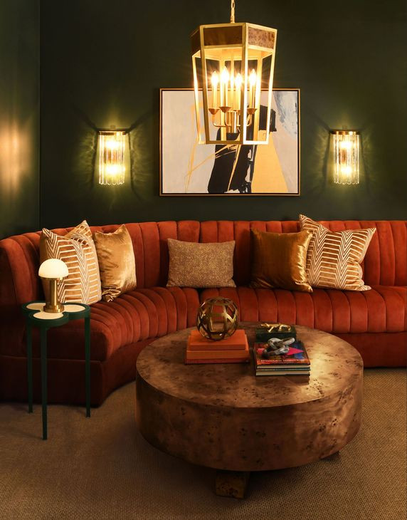 Oslo Dark Brown Round Cocktail Table