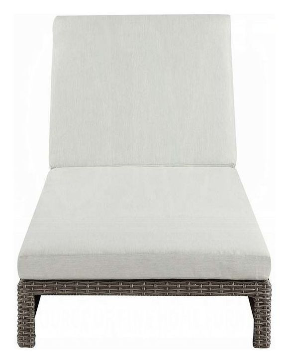 Salena Beige Upholstered Outdoor Lounge Chair