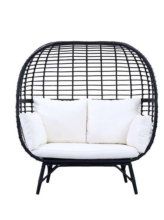 Penelope Cream Upholstered Outdoor Lounge Chair