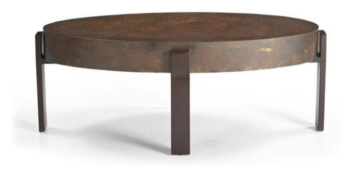 Artifacts Antique Bronze Round Shaw Occassional Table Set