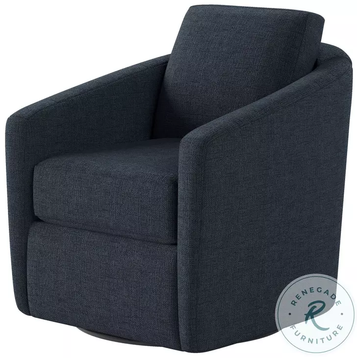 Daisey Brady Navy Swivel Glider