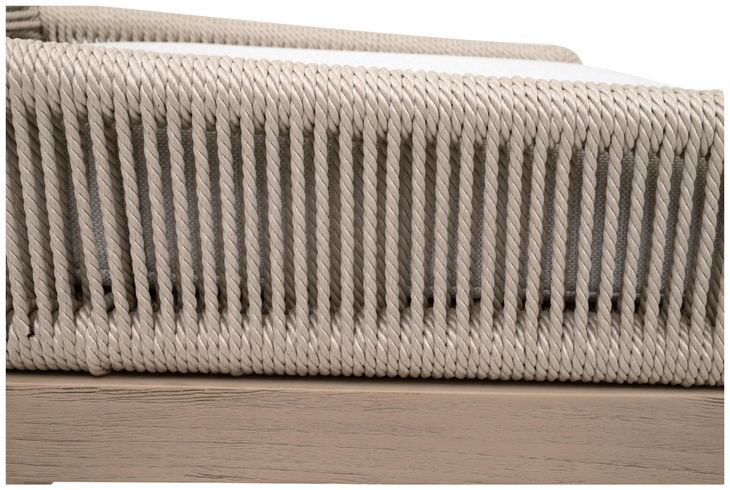 Overlay White Performance Fabric Outdoor Counter Height Stool