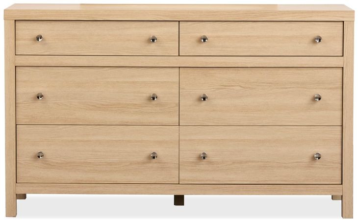Merrifield Sandstone Beige 6 Drawer Dresser
