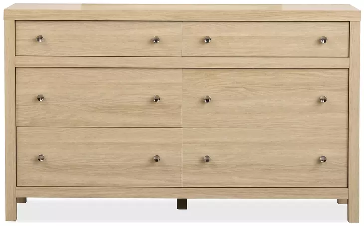 Meadowrise Sandstone Beige 6 Drawer Dresser