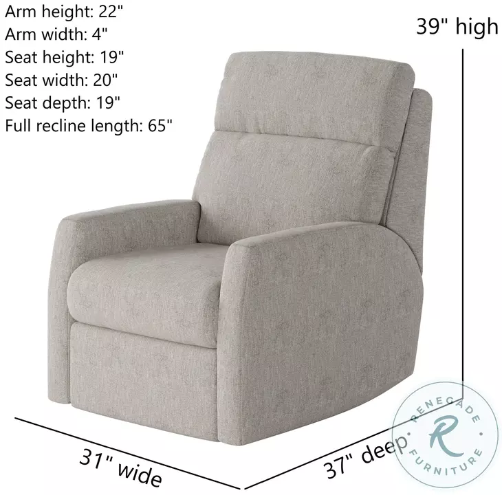 Mimi Athens Natural Swivel Rocker Recliner