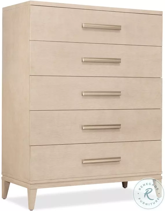 Wendover Polished Limestone 5 Drawer Chest