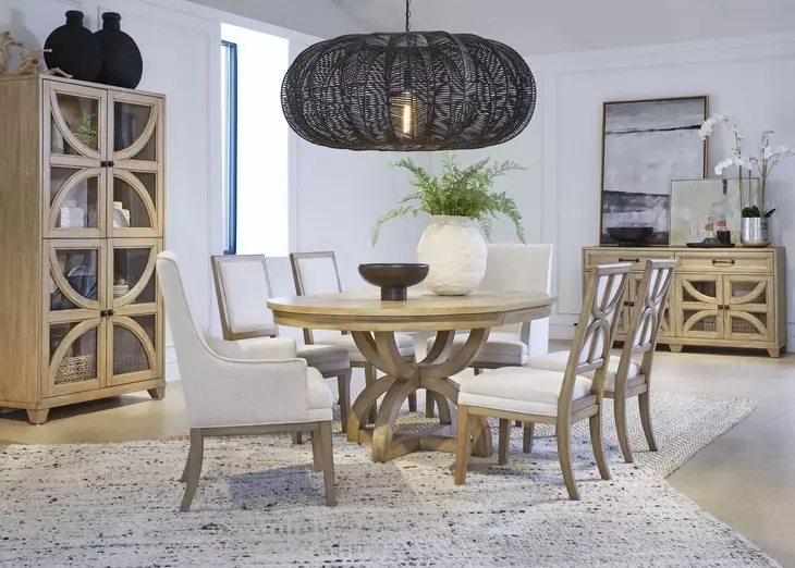 Coventry Honey Maple 68" Extendable Oval Dining Table