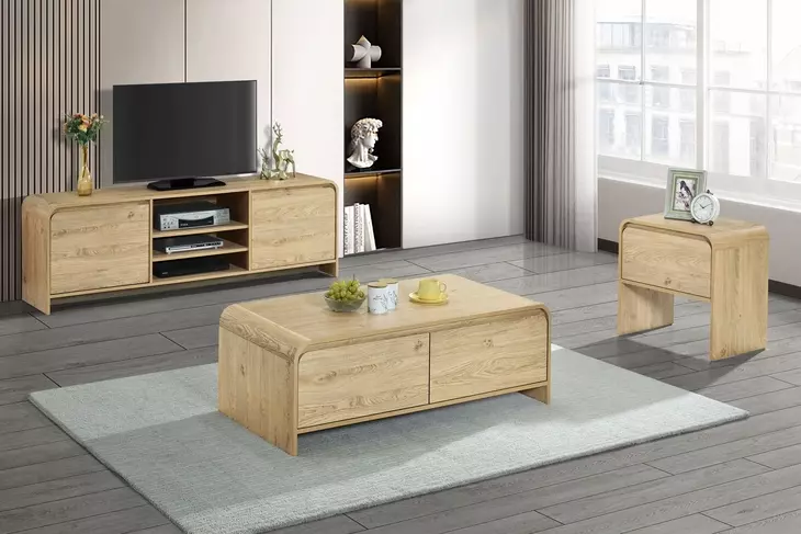 Mara Natural Rectangular End Table