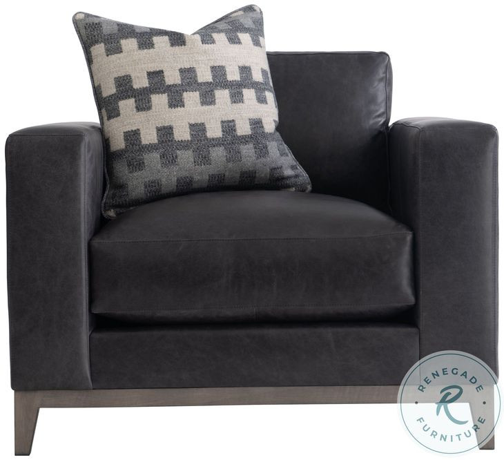 Noel Gray Leather Chair