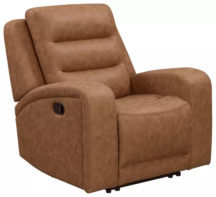 Auburn Wrangler Clay Leather Glider Recliner