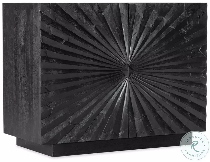 Mercantile Black Wood 2 Door Chest