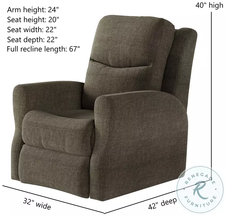 Fame Bahari Brindle Wall Hugger Recliner