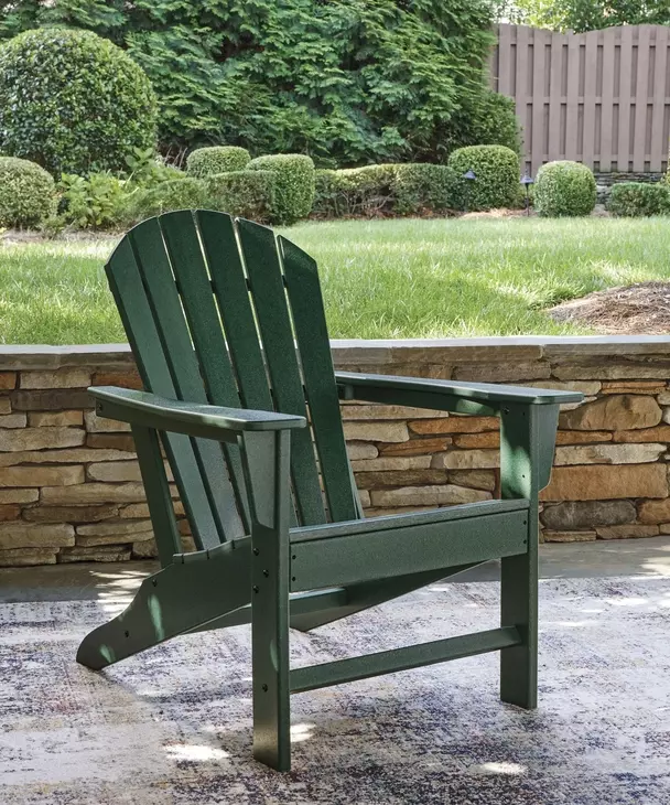 Sundown Treasure Green Outdoor Adirondack Chair