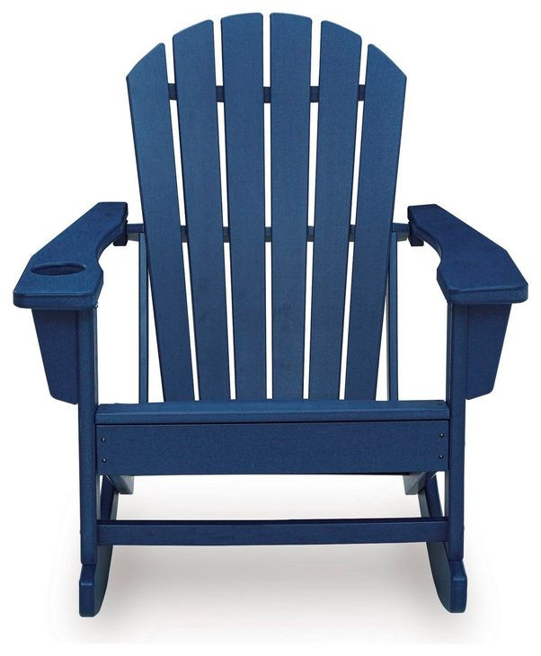 Sundown Treasure Blue Outdoor Rocking Chair