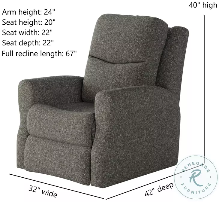 Fame Athens Nickel Swivel Rocker Recliner