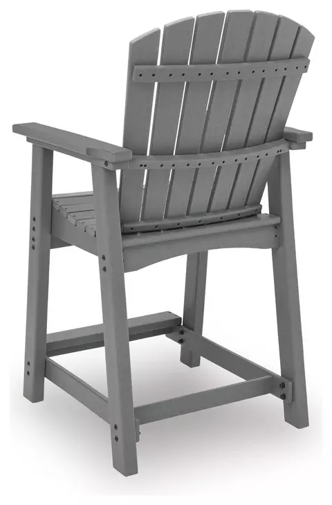 Ross Cove Dark Gray 42" Square Outdoor Counter Height Dining Room Set