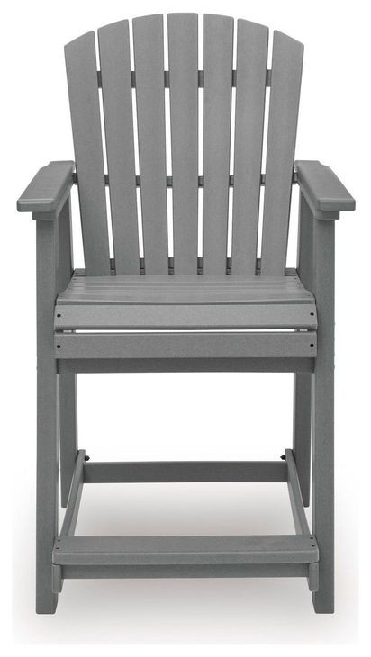 Ross Cove Dark Gray Outdoor Bar Stool Set of 2