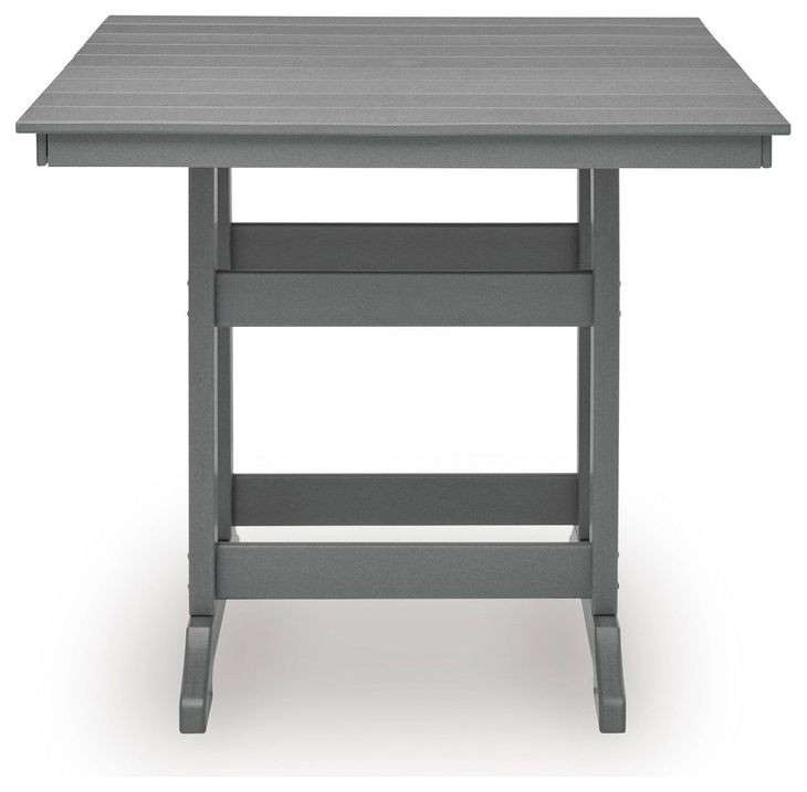 Ross Cove Dark Gray 42" Square Outdoor Counter Height Dining Table