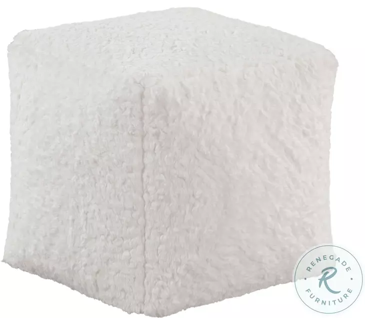 Celina Off White Pouf