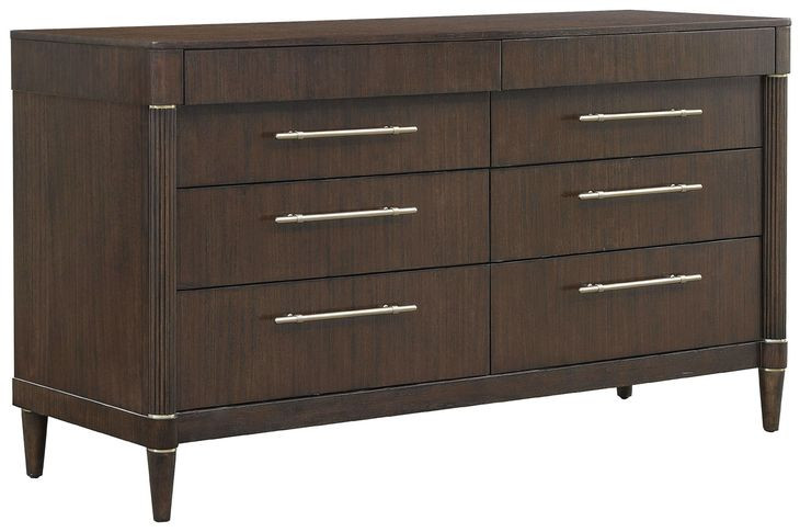 Asher Park Piano Brown 8 Drawer Dresser