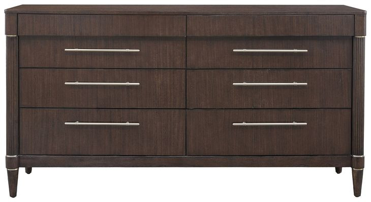 Oakridge Medley Piano Brown 8 Drawer Dresser