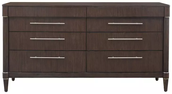 Oakridge Medley Piano Brown 8 Drawer Dresser