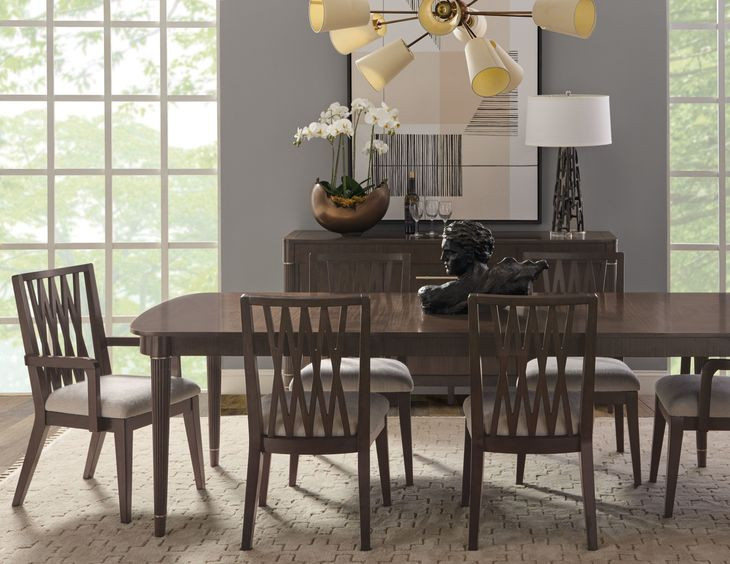 Asher Park White Upholstered Dining Arm Chair with Wood Back