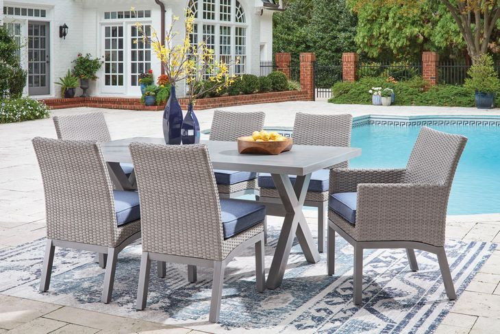 Dillon Beach Gray 71" Rectangular Outdoor Dining Table